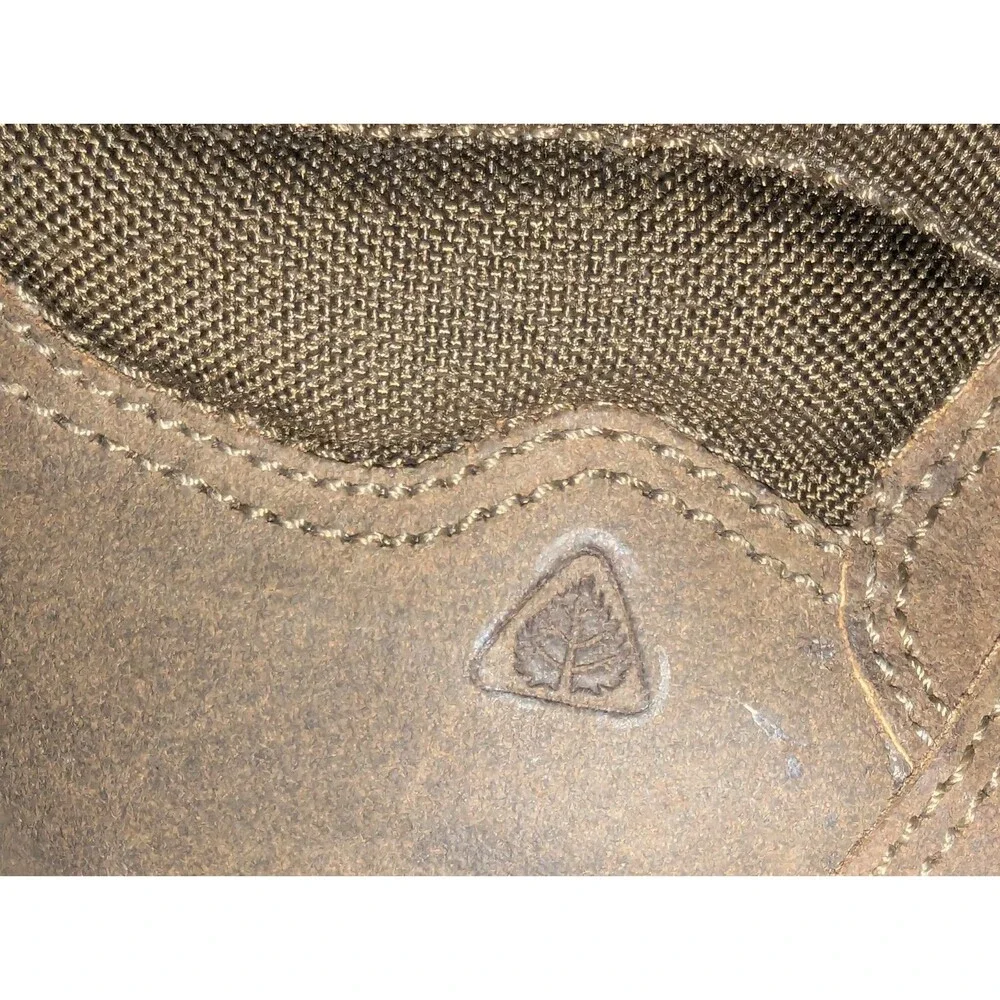 Vintage Florsheim Outdoorsman Men's Hiking Boots 12D Dark Brown leather & Canvas